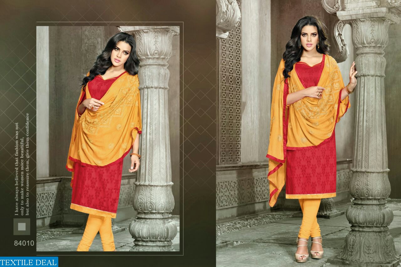 Raasleela14 Export cotton jacquard Dress material textiledeal.in